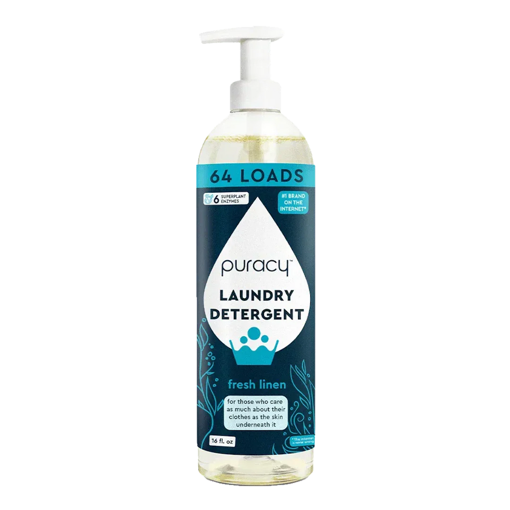 Natural Liquid Laundry Detergent with Stain Fighting Enzymes - Fresh Linen, 16 fl oz