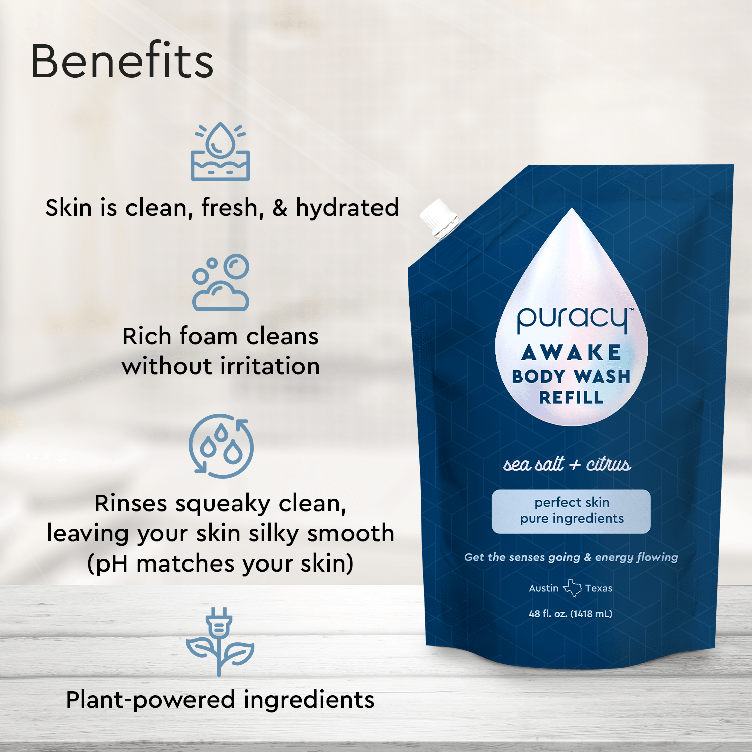 Refillable Body Wash